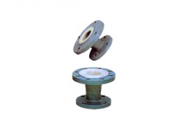 異徑管帶法蘭內(nèi)襯PTFE(F4)或ETFE(F4)